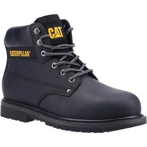 Caterpillar CAT Powerplant SB black lace up steel toe work safety boot