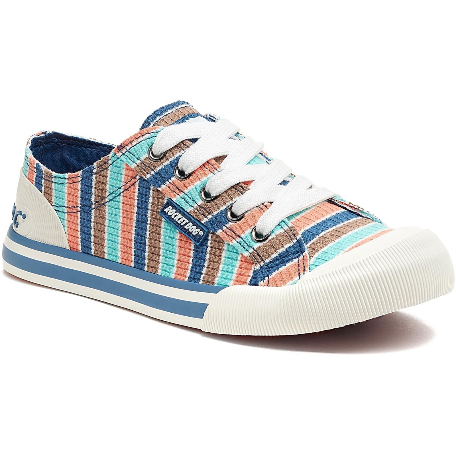 Rocket Dog Jazzin Aster ladies lace up plimsoll trainers shoes