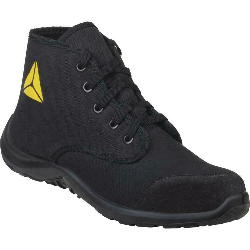 Delta Plus Arona S1P  black canvas steel toe-cap/midsole lightweight safety work boots