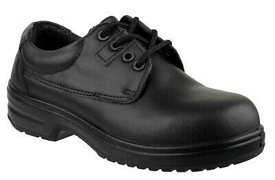 Amblers FS121C S1P black womens composite toe-cap safety shoe with midsole