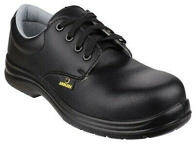 Amblers FS662 S2 ESD black composite toe metal-free lace-up safety shoe