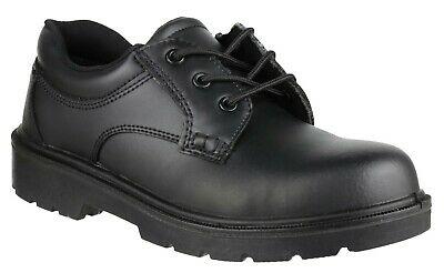 Amblers S1P black leather composite toecap/midsole safety work shoe #FS38C