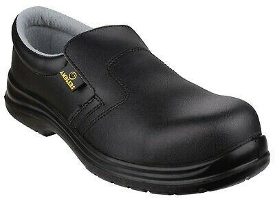 Amblers FS661 S2 ESD black slip-on composite toe metal-free slip-on safety shoe