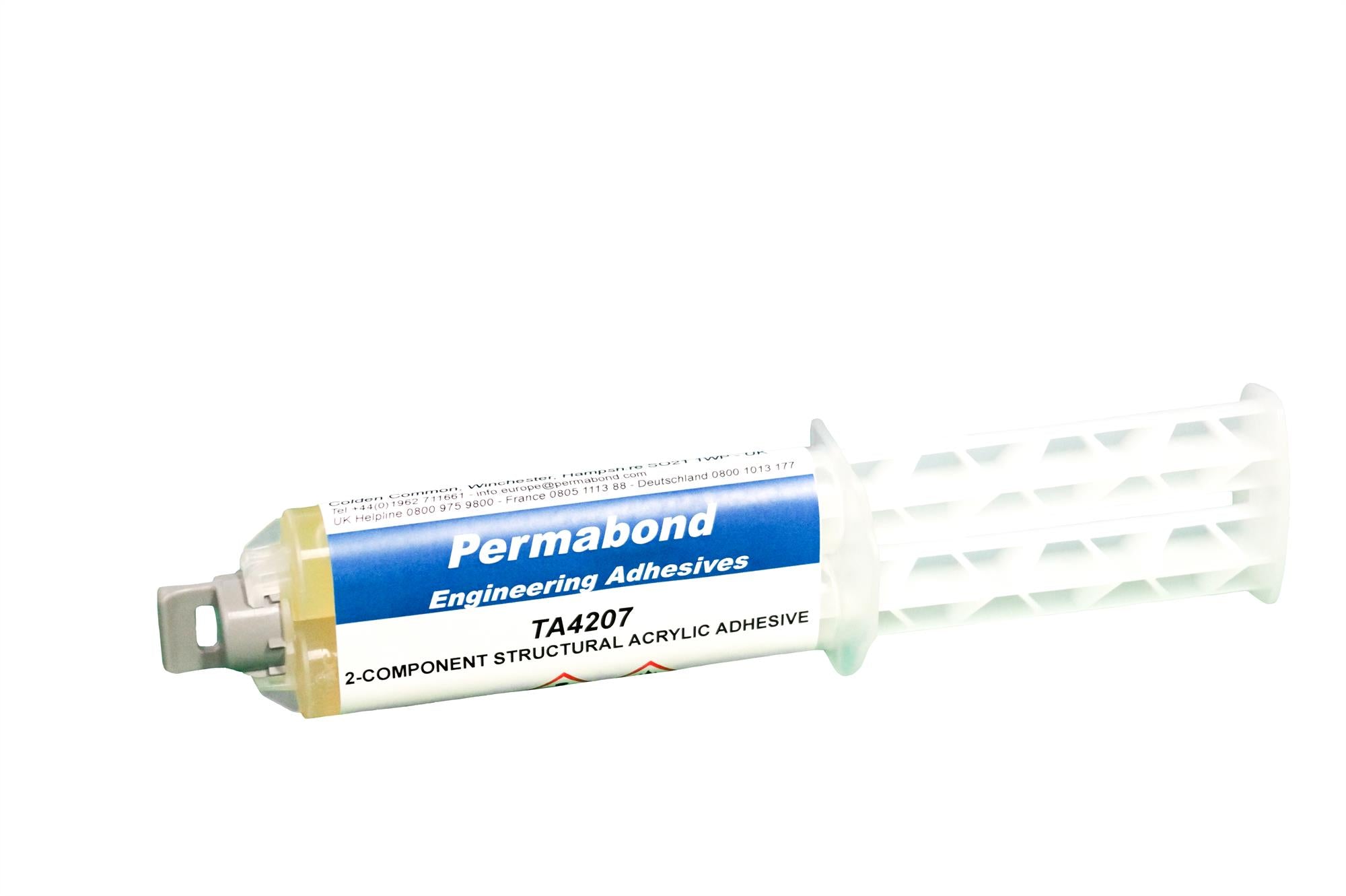 Permabond 2-part structural acrylic adhesive 24ml syringe/nozzle #TA4207