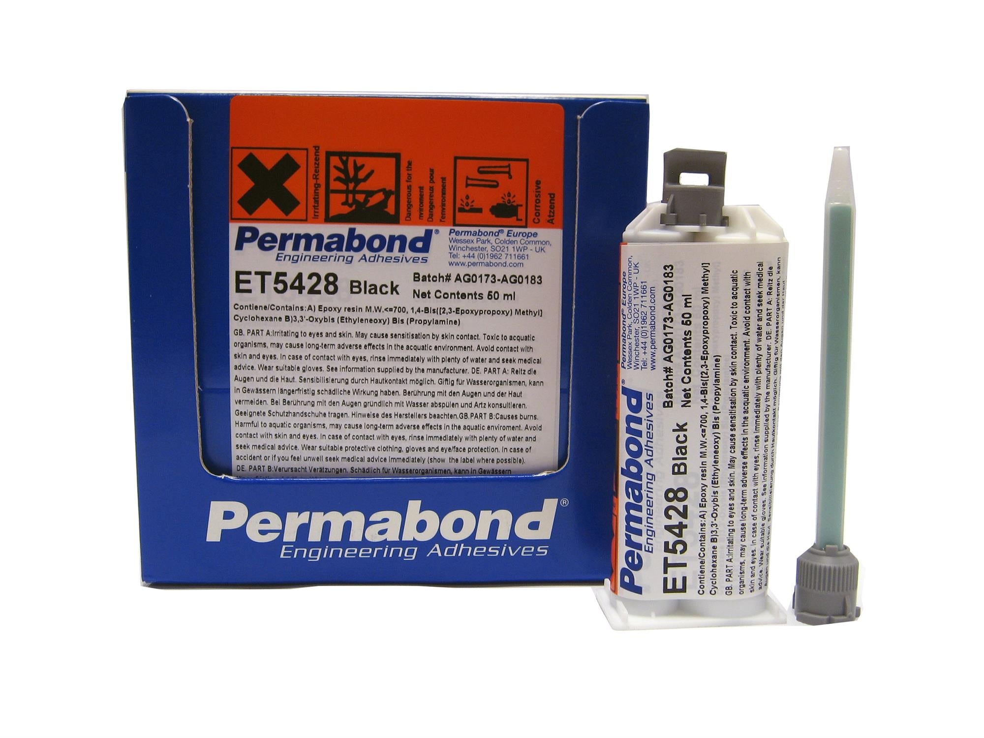 Permabond thixotropic 2-part epoxy 2:1 adhesive #ET5428