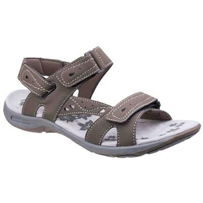 Cotswold Highworth brown ladies adjustable cushioned soles sandals