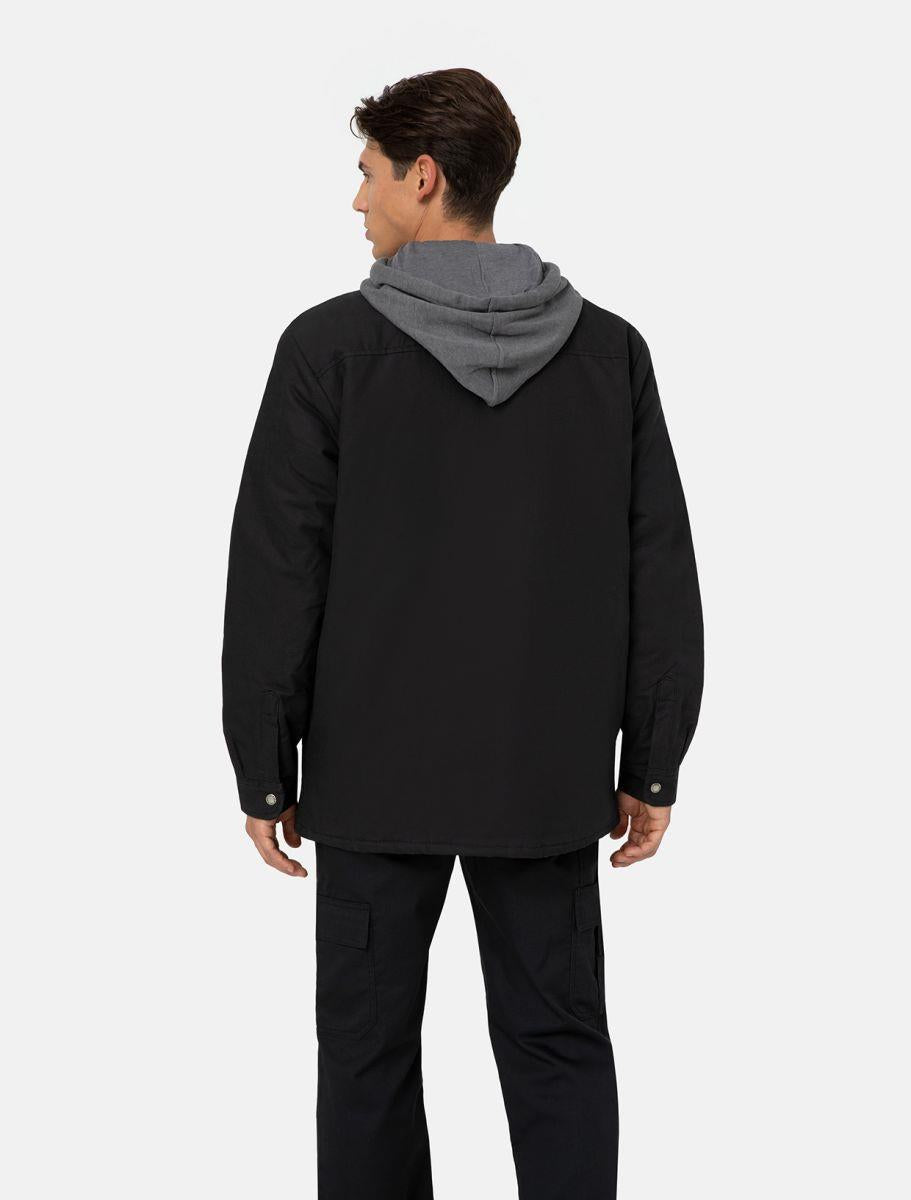 Dickies Duck black water-repellent cotton quilt-lined winter shirt jacket