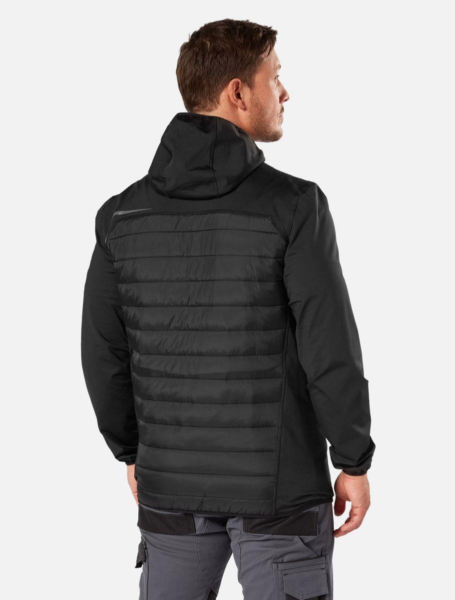 Dickies Generation Hybrid black hooded padded winter jacket