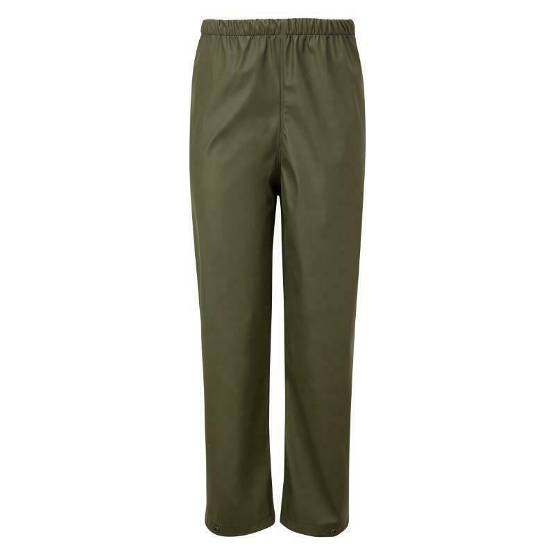 Fort olive green kids Splashflex waterproof over trousers #983