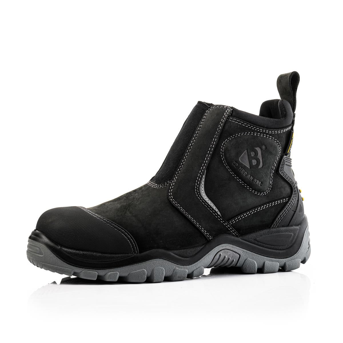Buckbootz S3 black ankle protection waterproof composite toe/midsole work safety dealer boot #BSH014