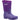 Cotswold Hilly purple neoprene kid's waterproof wellington boot