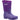 Cotswold Hilly purple neoprene kid's waterproof wellington boot