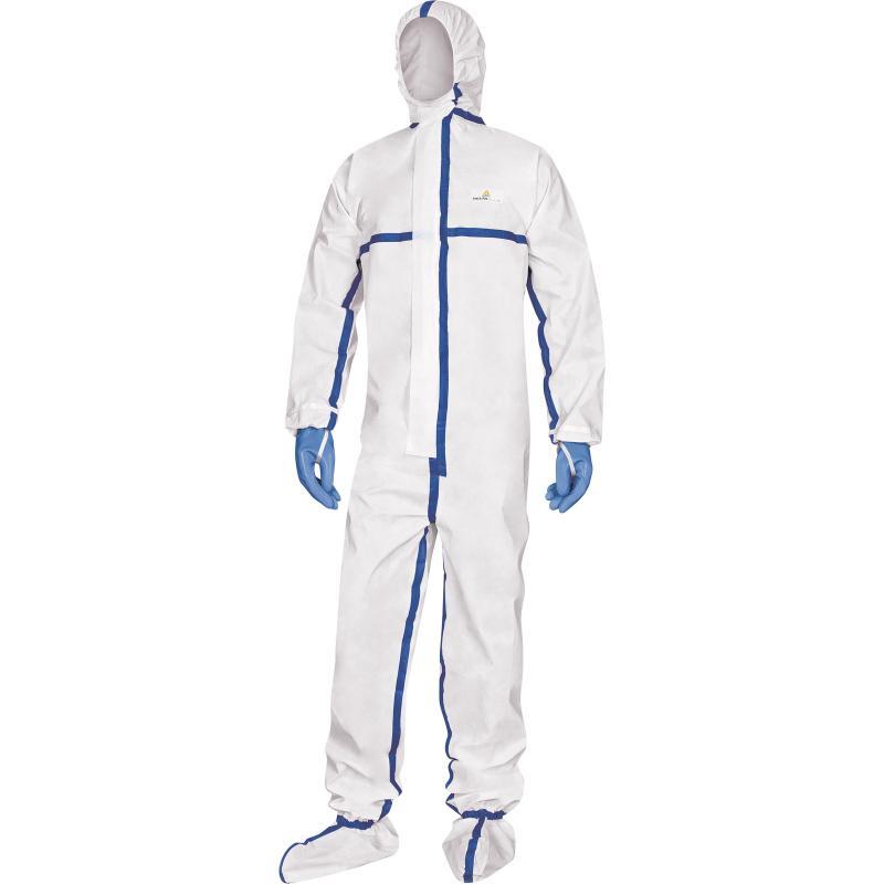 Delta Plus DT250 hooded disposable hooded coverall with taped seams