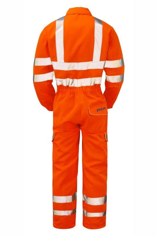 PULSAR® Rail high-visibility orange polycotton combat work coverall #PR339