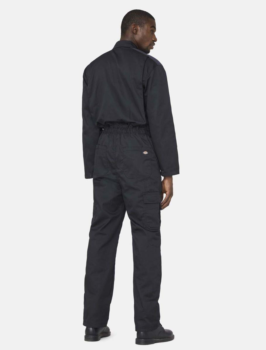 Dickies Everyday black/grey polycotton multiple pocket work coverall boilersuit