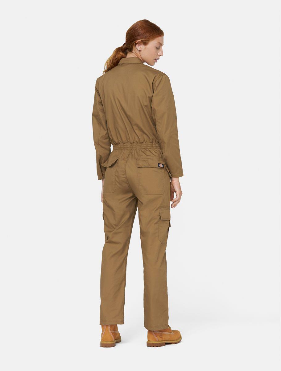 Dickies Everyday Women's khaki polycotton multiple pocket work coverall boilersuit