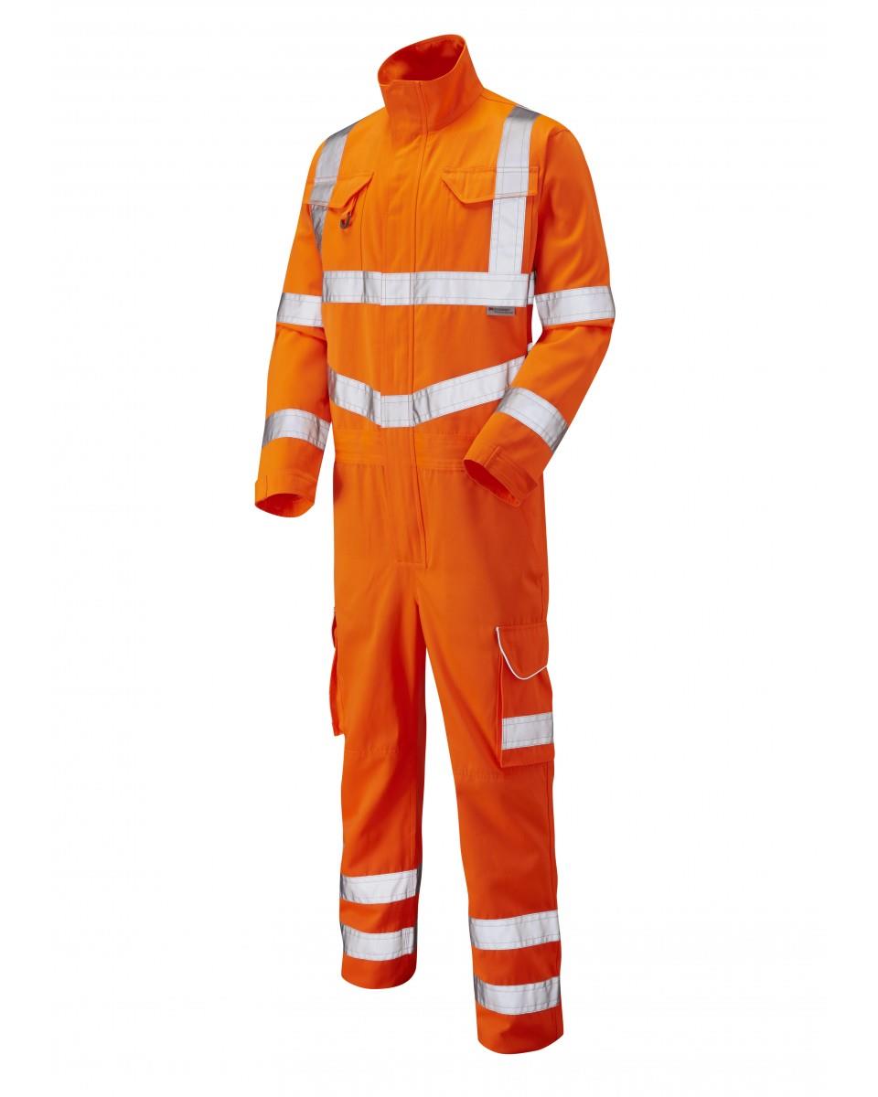 Leo Molland high visibility ISO 20471:3 RIS 3279 polycotton work coverall