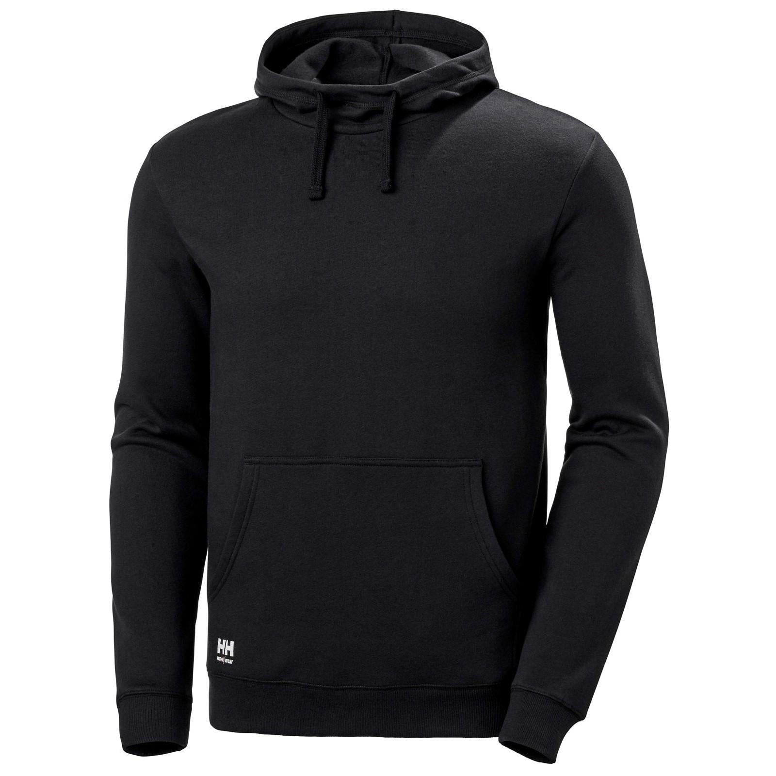 Helly Hansen Manchester black cotton hooded sweatshirt Hoodie #79214