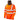 Leo COMBESGATE rail recycled sustainable high visibility orange snood sweatshirt
