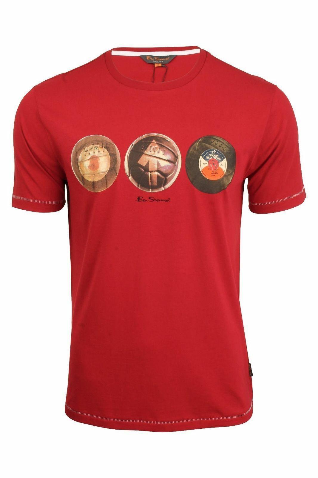 Ben Sherman vintage football Mods cotton men's short sleeve Tee T-shirt #50059