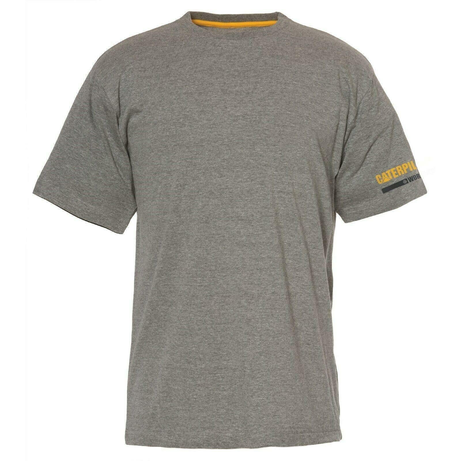 Caterpillar CAT Essentials Tee dark grey cotton short sleeve T-shirt #1510405
