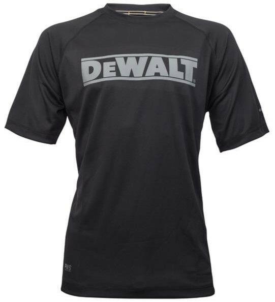 DeWALT Easton black lightweight moisture-wicking polyester work t-shirt