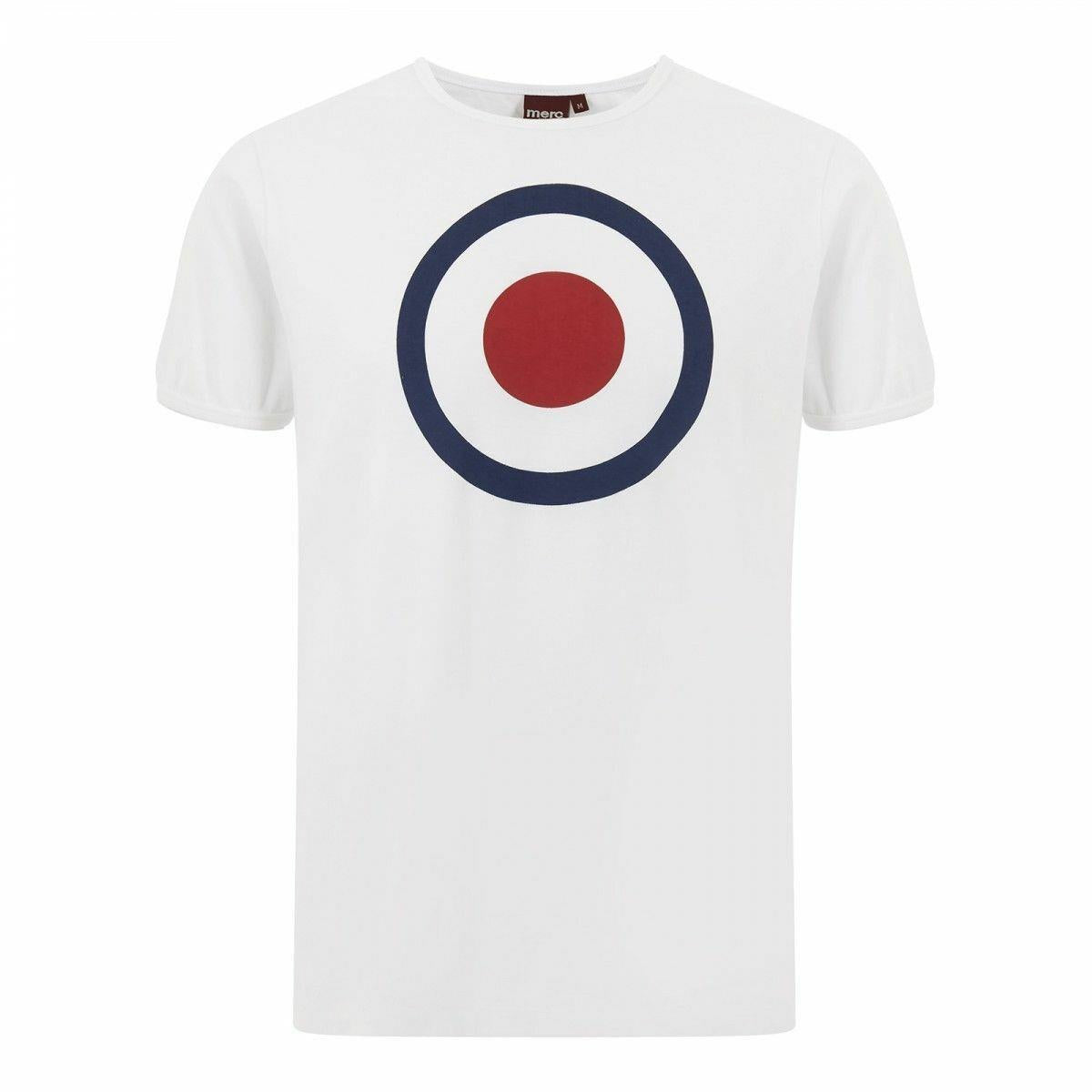 MERC Ticket white 100% cotton short sleeve retro RAF roundel MoD T-shirt size XXL