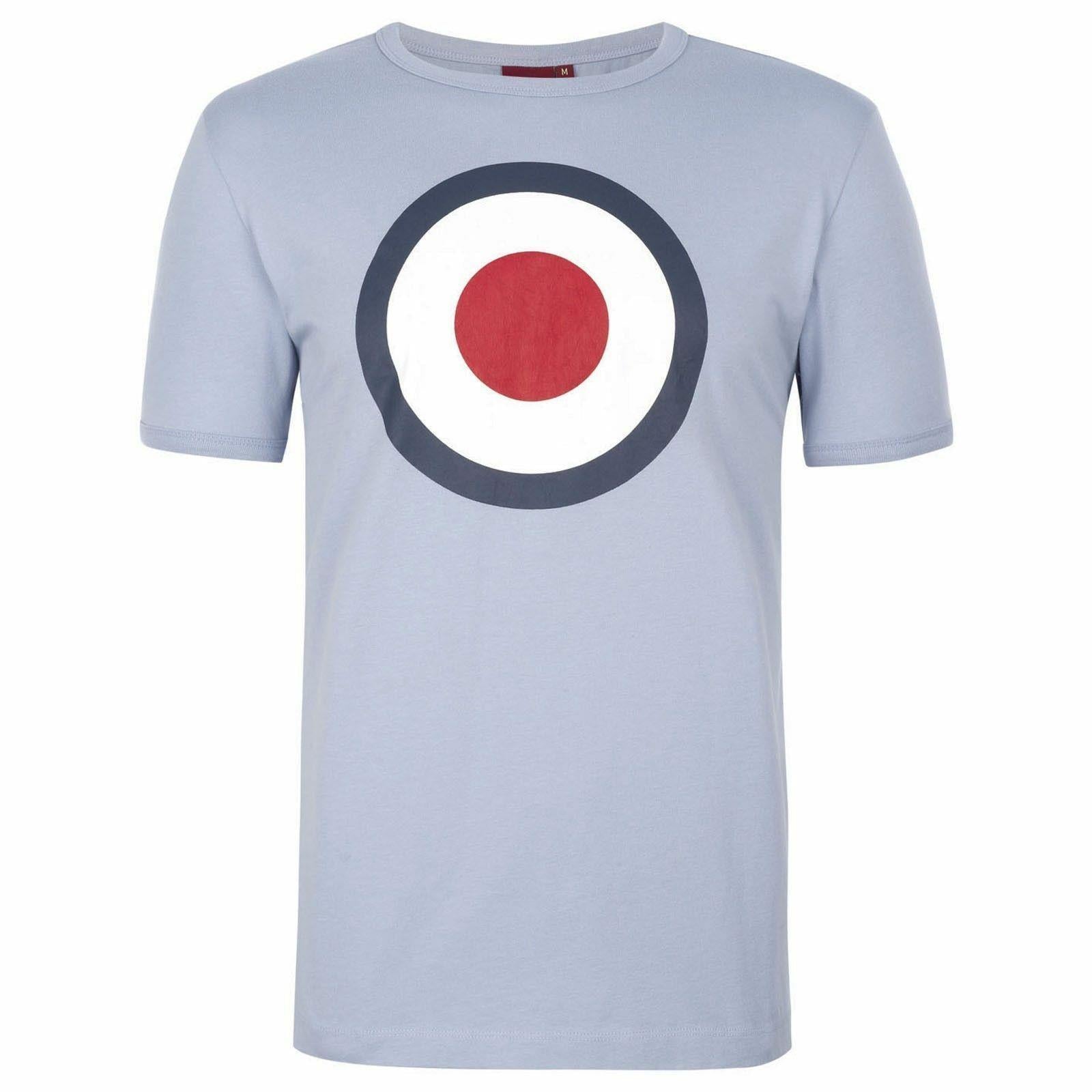 MERC Ticket dust blue 100% cotton short sleeve retro RAF roundel MoD T-shirt