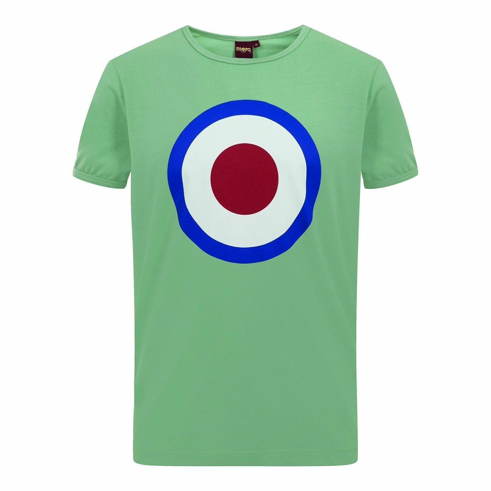 MERC Ticket sea green 100% cotton short sleeve retro RAF roundel MoD T-shirt