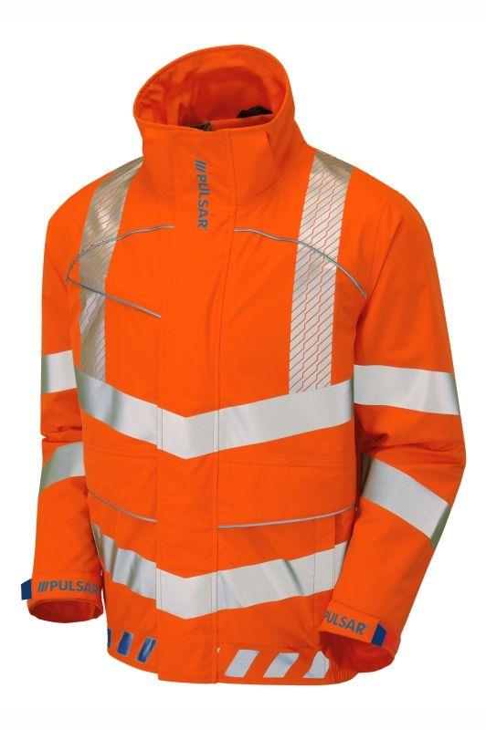 PULSAR® Rail Evolution high-visibility waterproof breathable bomber jacket #EVO253