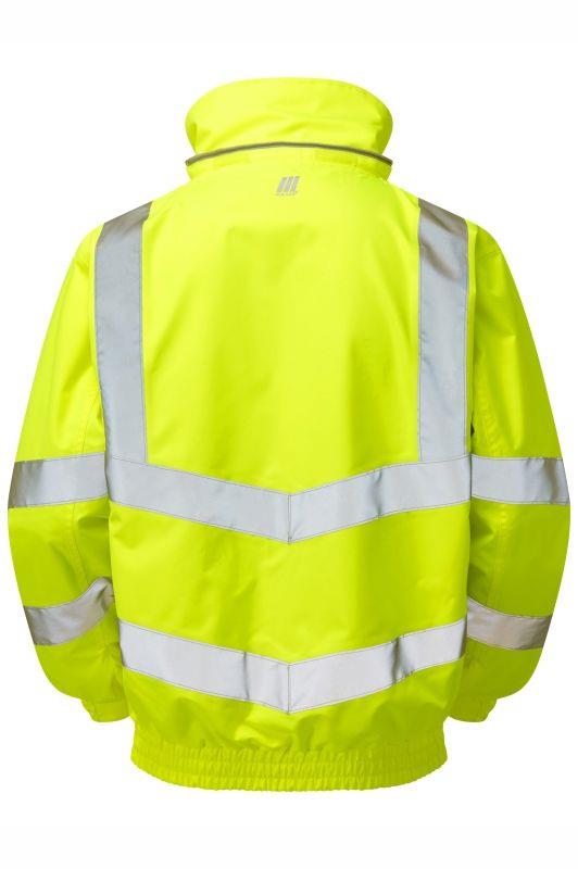 PULSAR® high-visibility waterproof breathable unlined yellow bomber jacket #P533