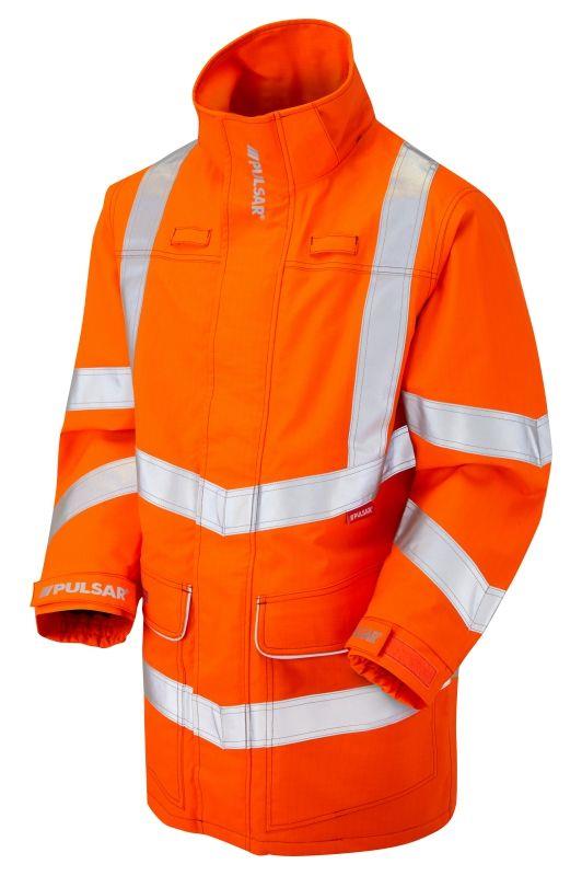 PULSAR® Rail flame-retardent anti-static electric ARC storm coat #PRARC09