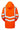 PULSAR® Rail high-visibility orange microfibre-lined padded Storm coat #PR502