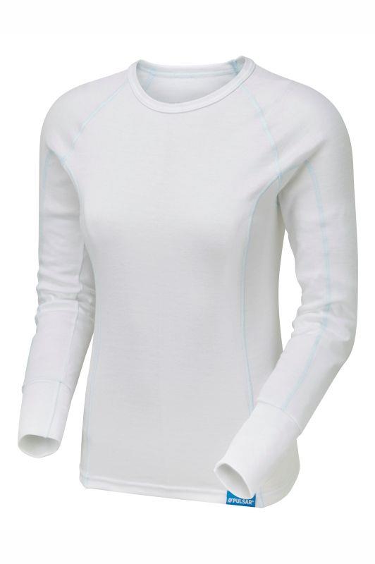 PULSAR® Blizzard -15° white long-sleeve women's thermal top #BZ1550