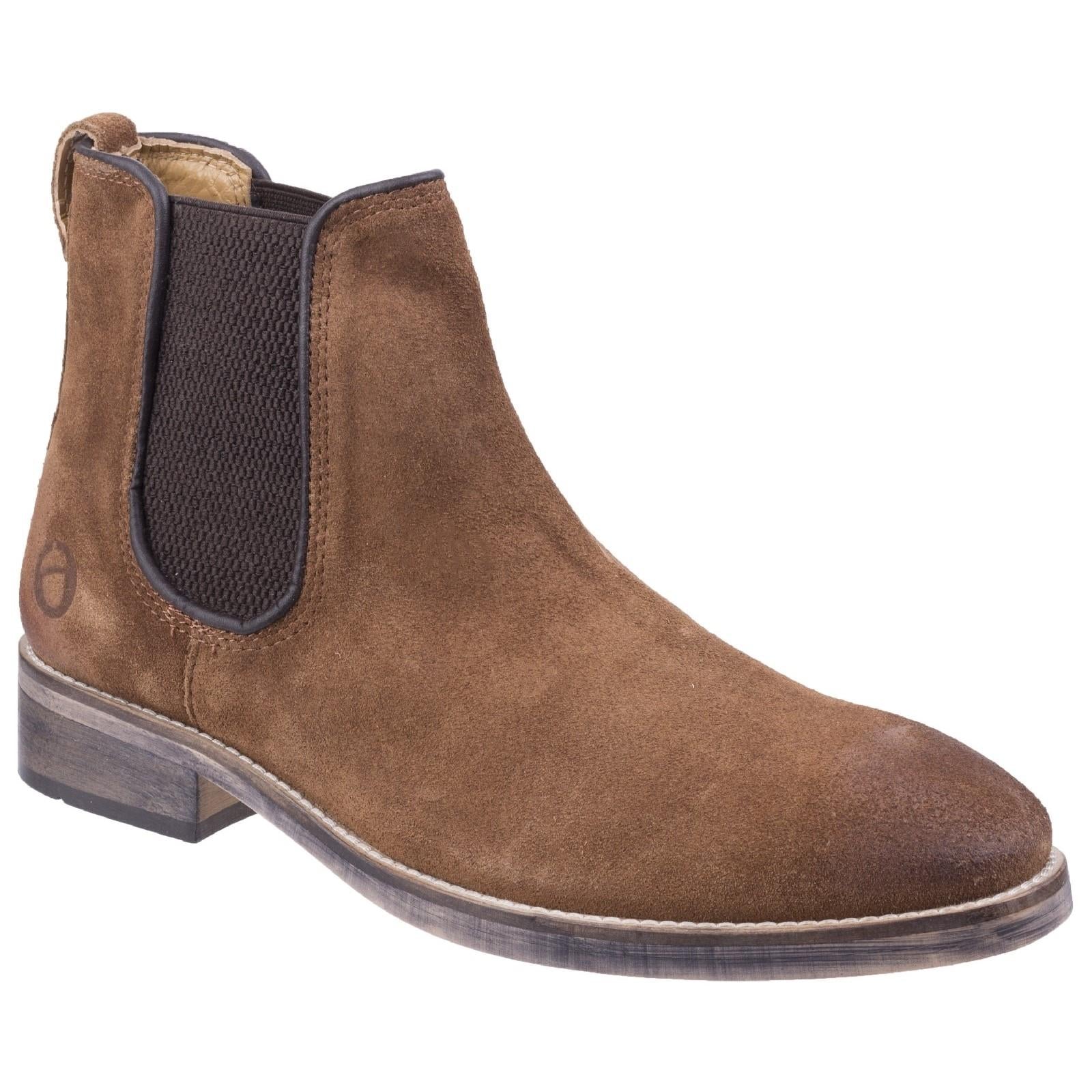 Cotswold Corsham camel brown leather ankle Chelsea dealer boots