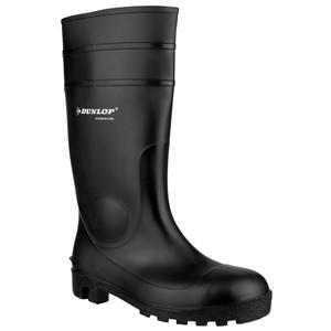 Dunlop Protomastor 142PP black pvc/nitrile steel toe/midsole safety wellington boot