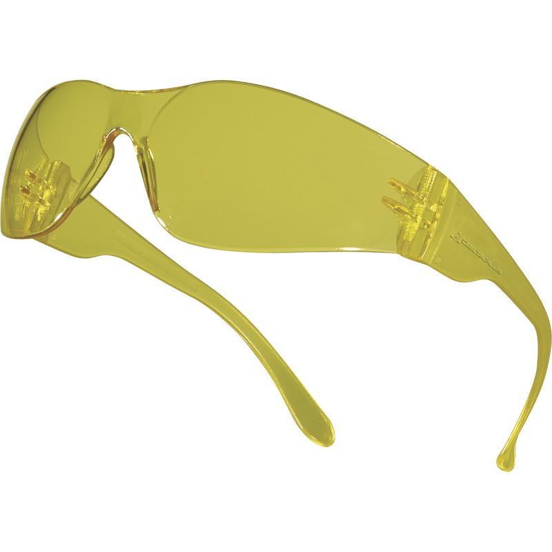 Delta Plus BRAVA2 yellow polycarbonate lens safety spectacle glasses