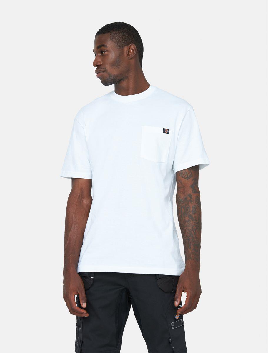 Dickies white cotton short -sleeve pocket Tee T-Shirt