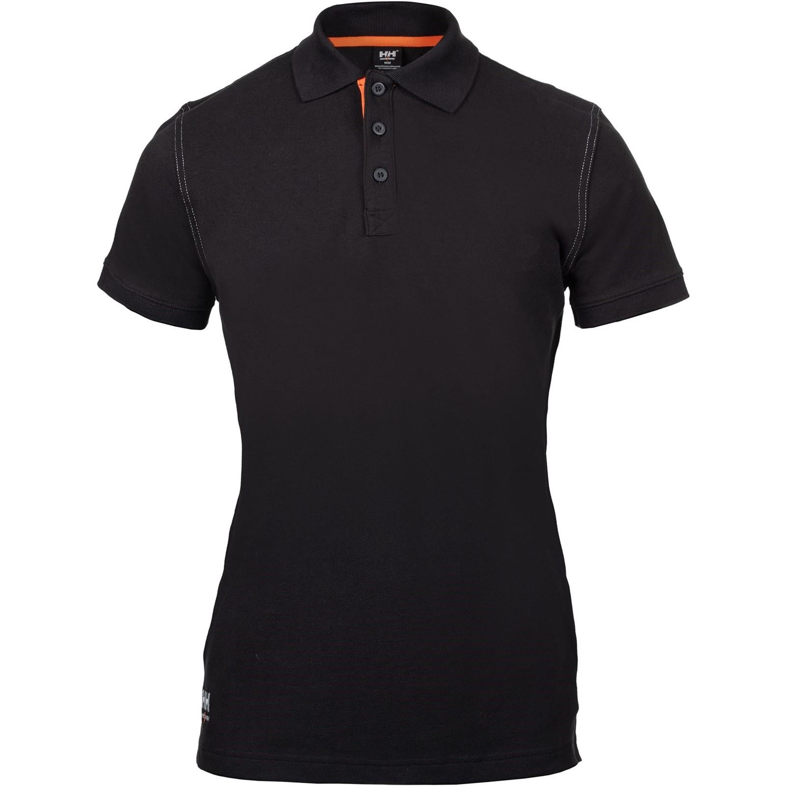 Helly Hansen Oxford black cotton/elastane men's polo-shirt #79241