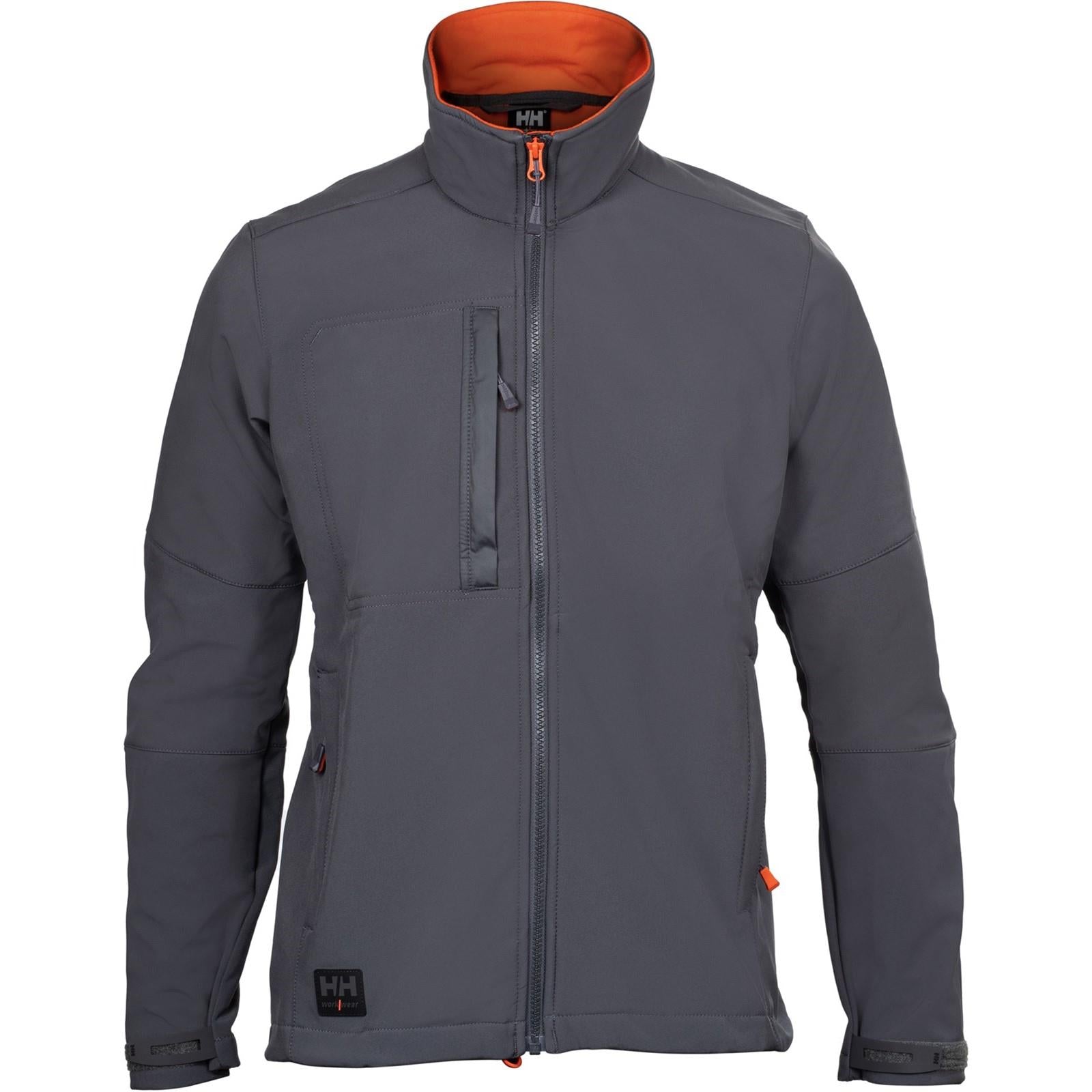 Helly Hansen Kensington dark grey fleece-lined softshell jacket #74231