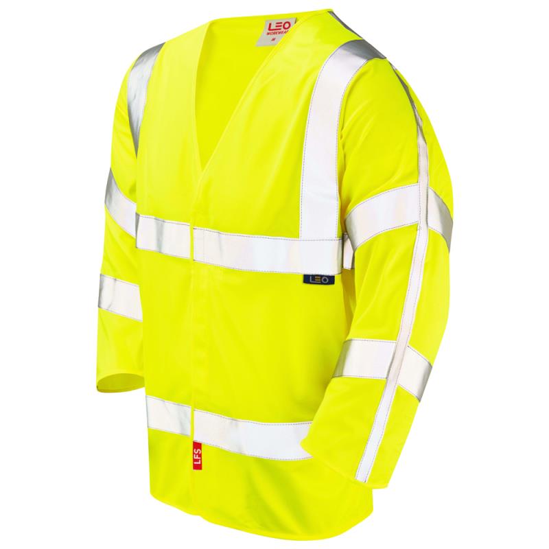Leo Cranford high-visibility flame-retardant 3/4 sleeve waistcoat