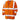 Leo Forches high-visibility orange ISO 20471:3 3/4 sleeve waistcoat
