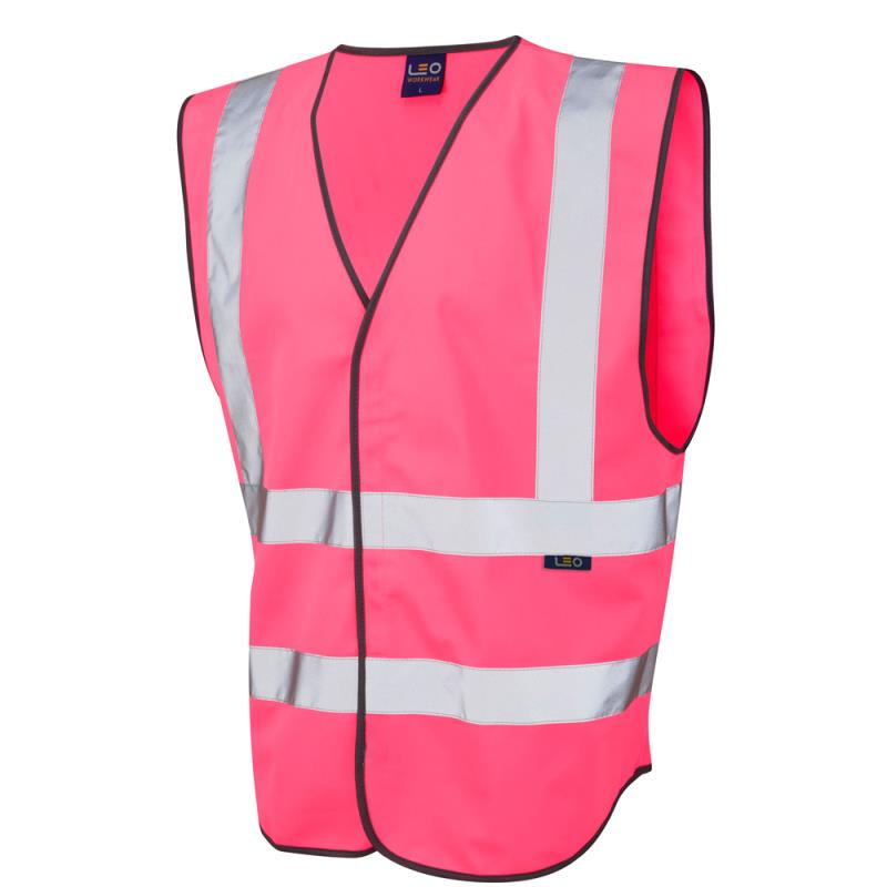 Leo Pilton pink reflective waistcoat - does not conform to ISO 20471