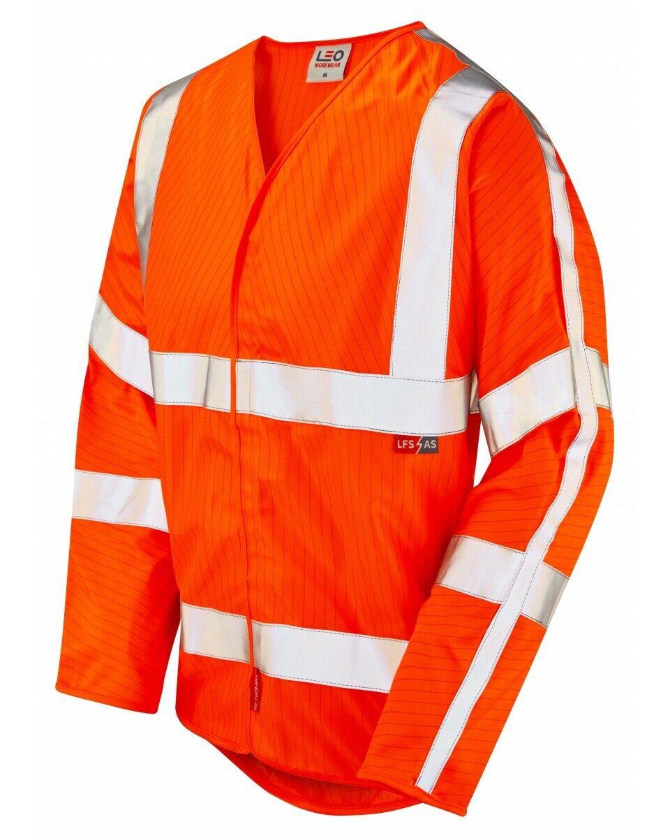 Leo Meshaw high-visibility flame-retardant anti-static long-sleeved waistcoat