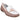 Cotswold Biddlestone white/beige/tan women's slip on lightweight loafer shoe
