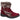 Fleet & Foster Ginny red suede leather buckle and strap feature ankle boot
