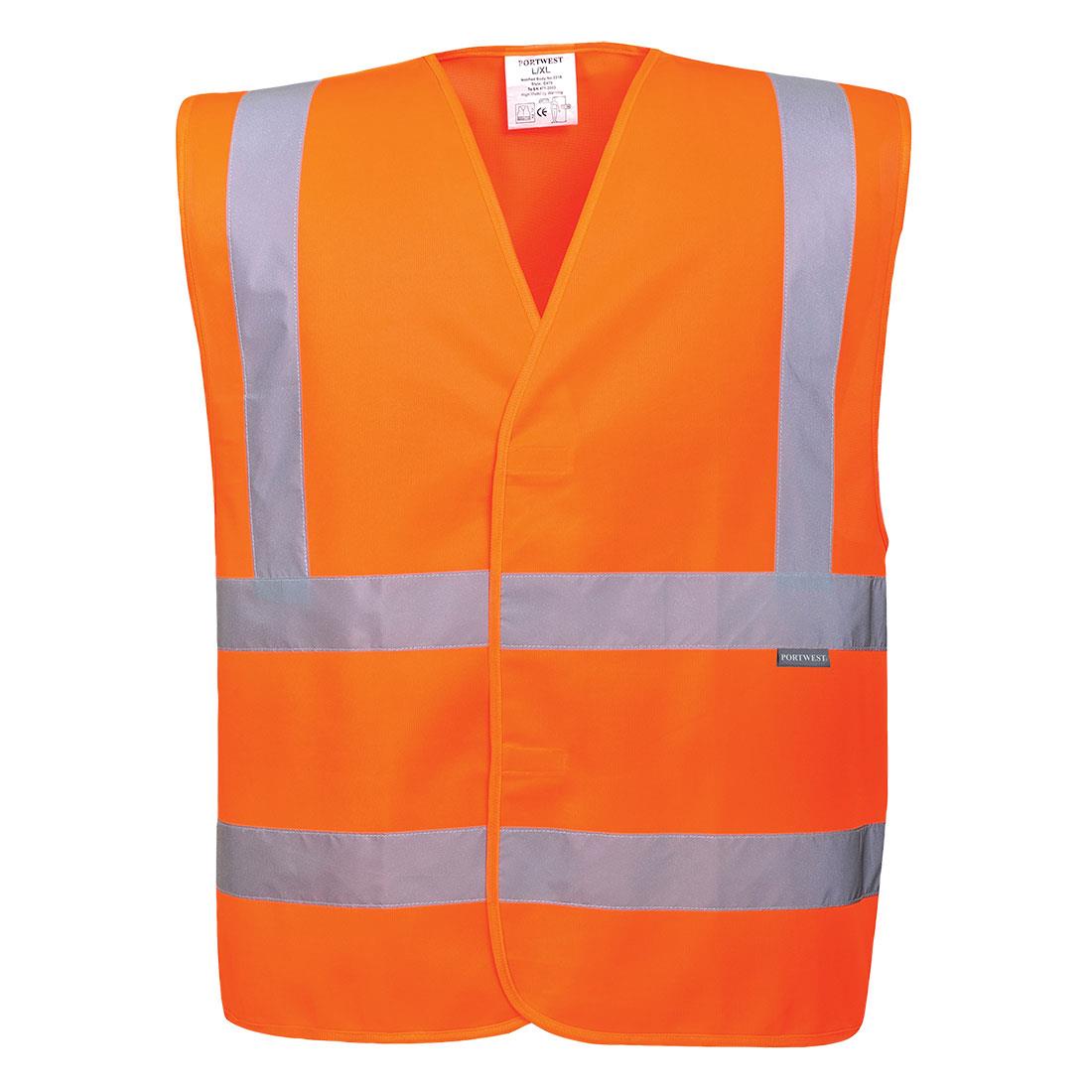 Portwest high-visibility two band & brace reflective tape vest #C470