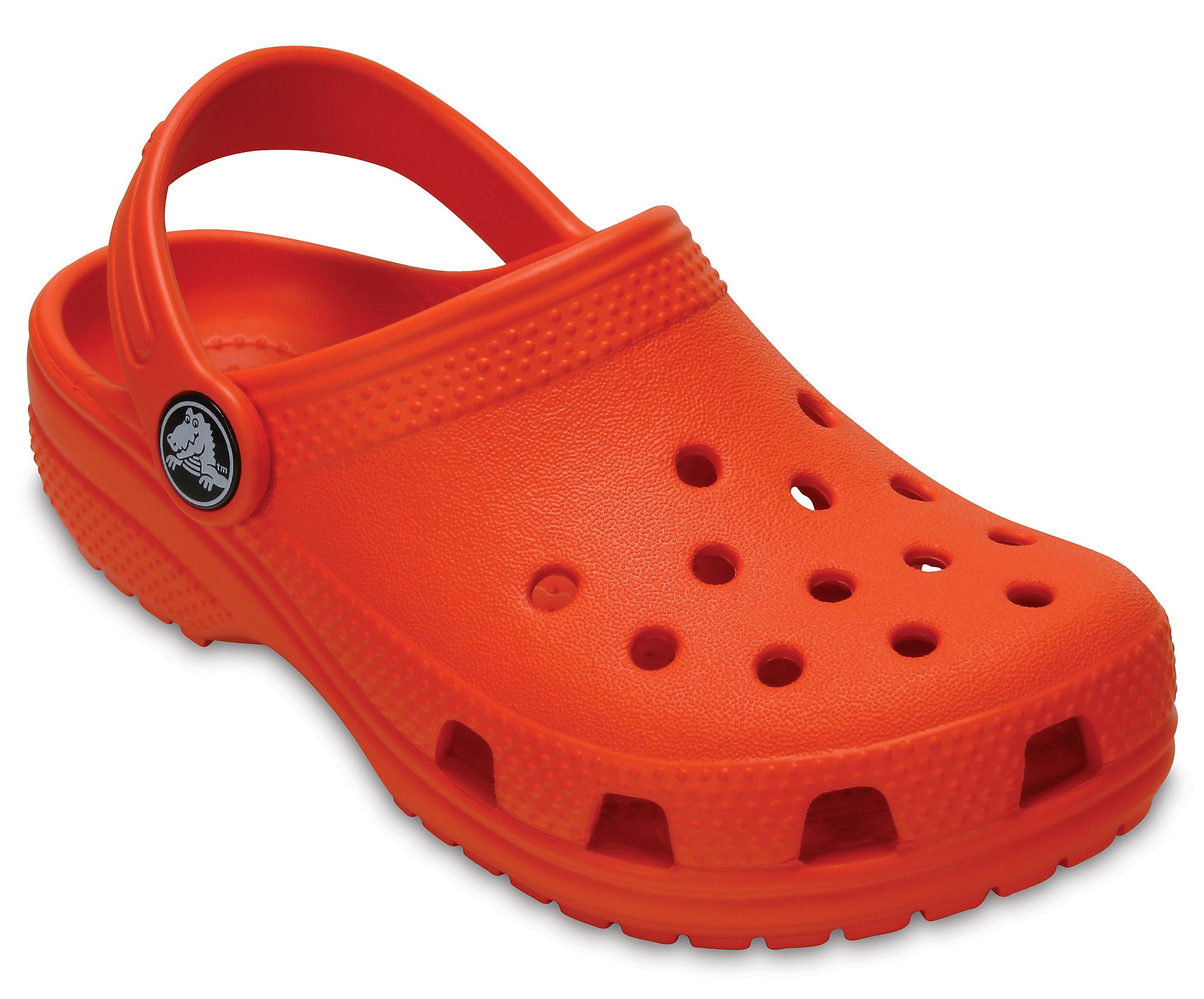 Crocs Kids Classic tangerine EVA mule sandal slip-on clog #204536