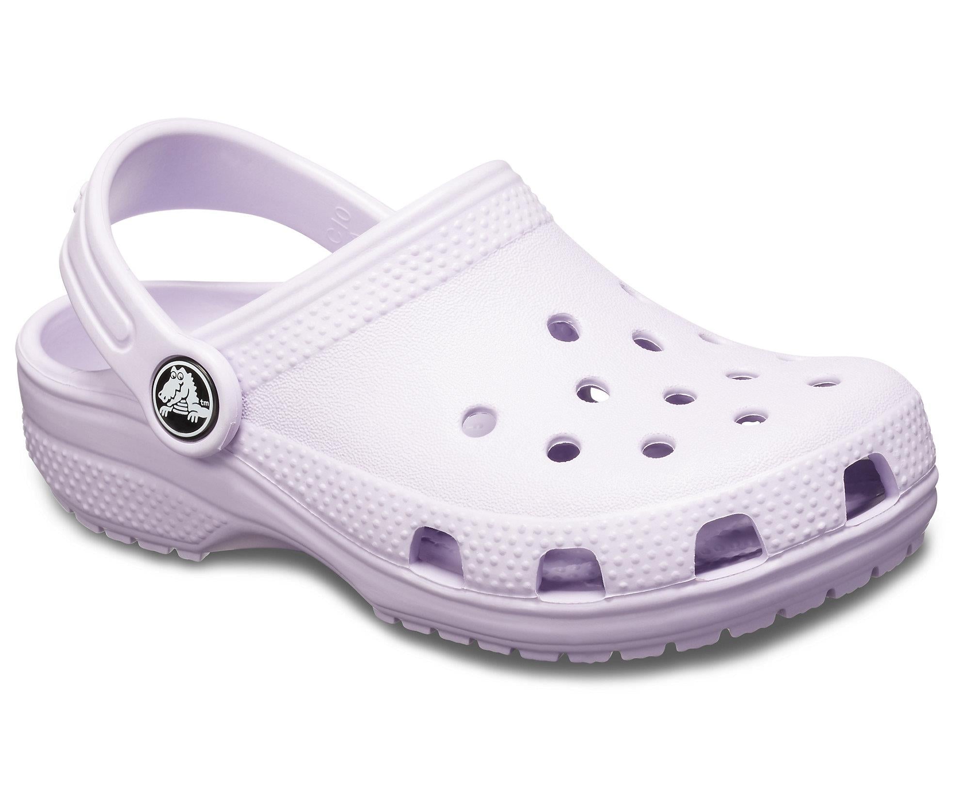Crocs Kids Classic lavender EVA mule sandal slip-on clog #204536