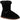 Hush Puppies Ashlynn black real suede classic boot style slipper